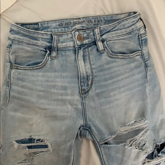 American Eagle Ripped Super Stretch Skinny Jeans - Picture 2 of 8